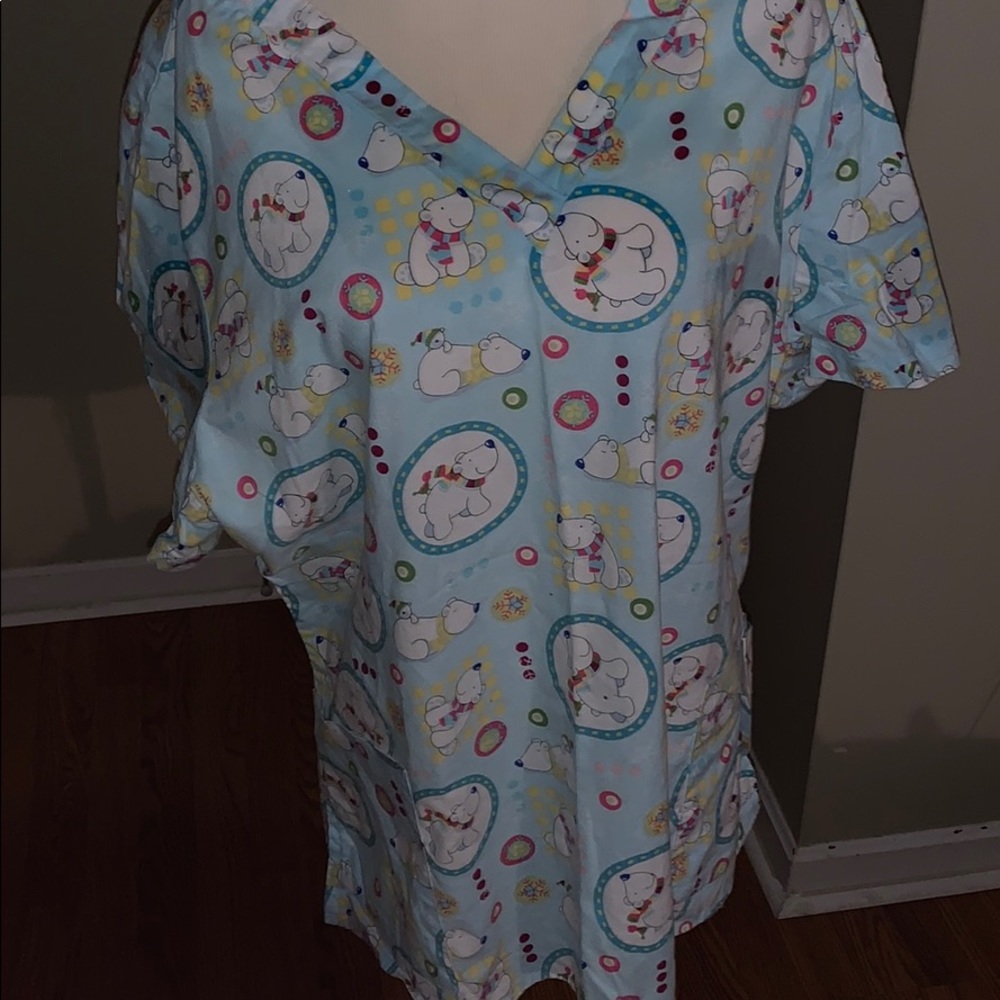 V Life Polar Bear Scrub TopXL